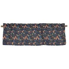 Örtsus Mörkblå/Orange Veckad gardinkappa Arvidssons Textil