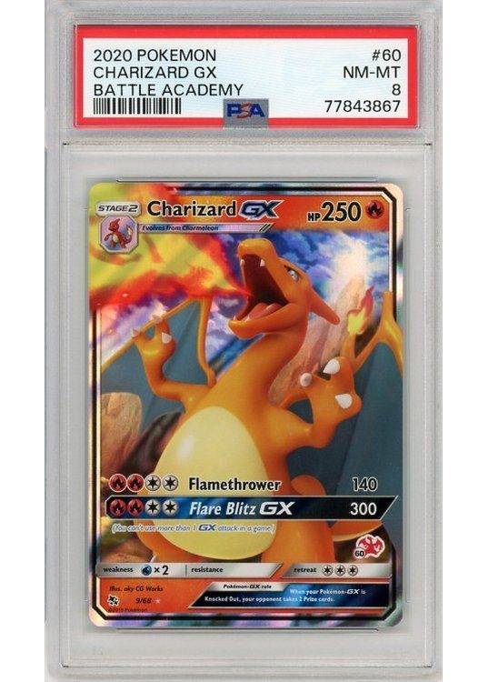 Charizard GX - Battle Academy Charizard Deck #60 - 9/68 - PSA 8.