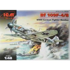 Messerschmitt Bf 109F-4/B WWII German Fighter Bomber 1/48