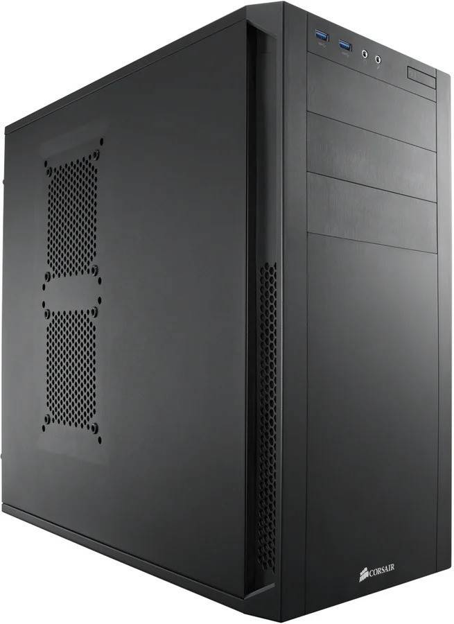 Corsair Carbide 200R gaming-computer med AMD Ryzen 5 8GB 256GB SSD GTX1060 Win10