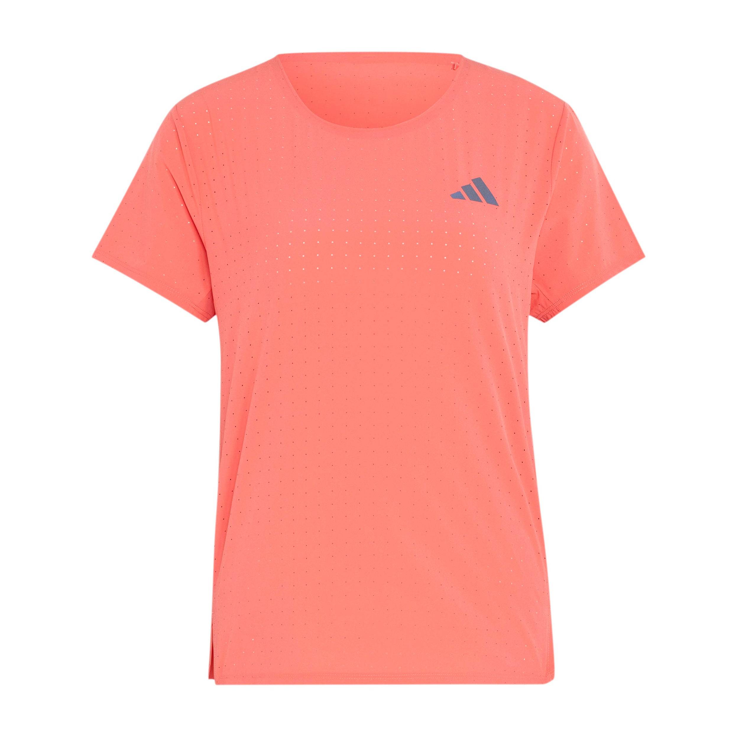 adidas adizero Tee Running shirt Women - red, Size L