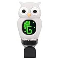 Bass Guitar Tuner - Professional Chromatic Tuner, Clip on Tuner for Guitar, Cartoon Owl Ukulele Tuner, Acoustic Guitar Tuner med LCD-skärm för guitar, bas, ukulele, violin