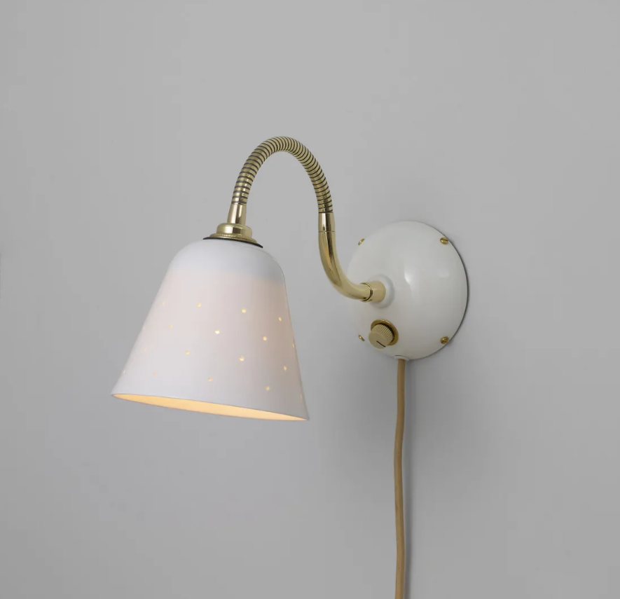 Alma væglampe Original BTC - Hvid/uden afb. + 290 cm kabel
