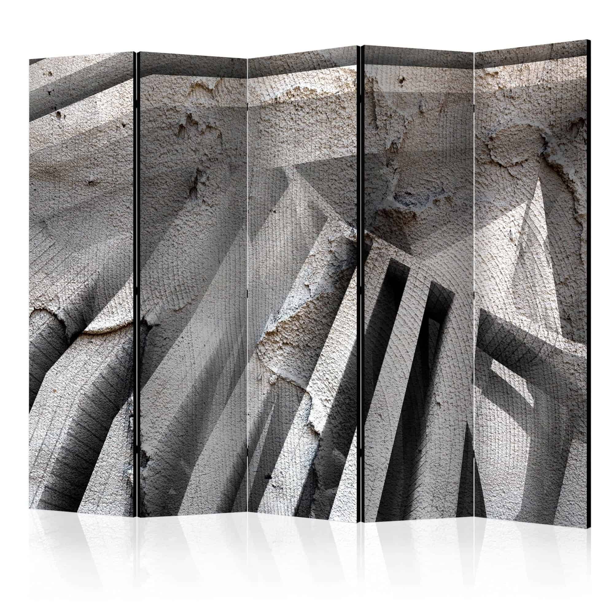 Skærmvæg Beton 3D II