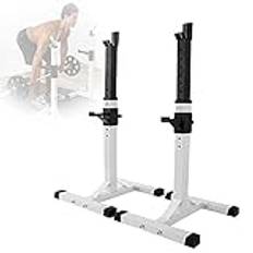 Squat Rack Dumbbell Rack Home Workout Gym Weight Lifting Squat Stand, Separate Height Adjustable Barbell Rack, Home Gym Professional Bench Press Dip Station, for Curl Barbell Olympic Barbell