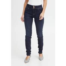 Pulz Jeans PZSUZY HW Curved Jeans Skinny - Blå - Str 28/30 - Damer