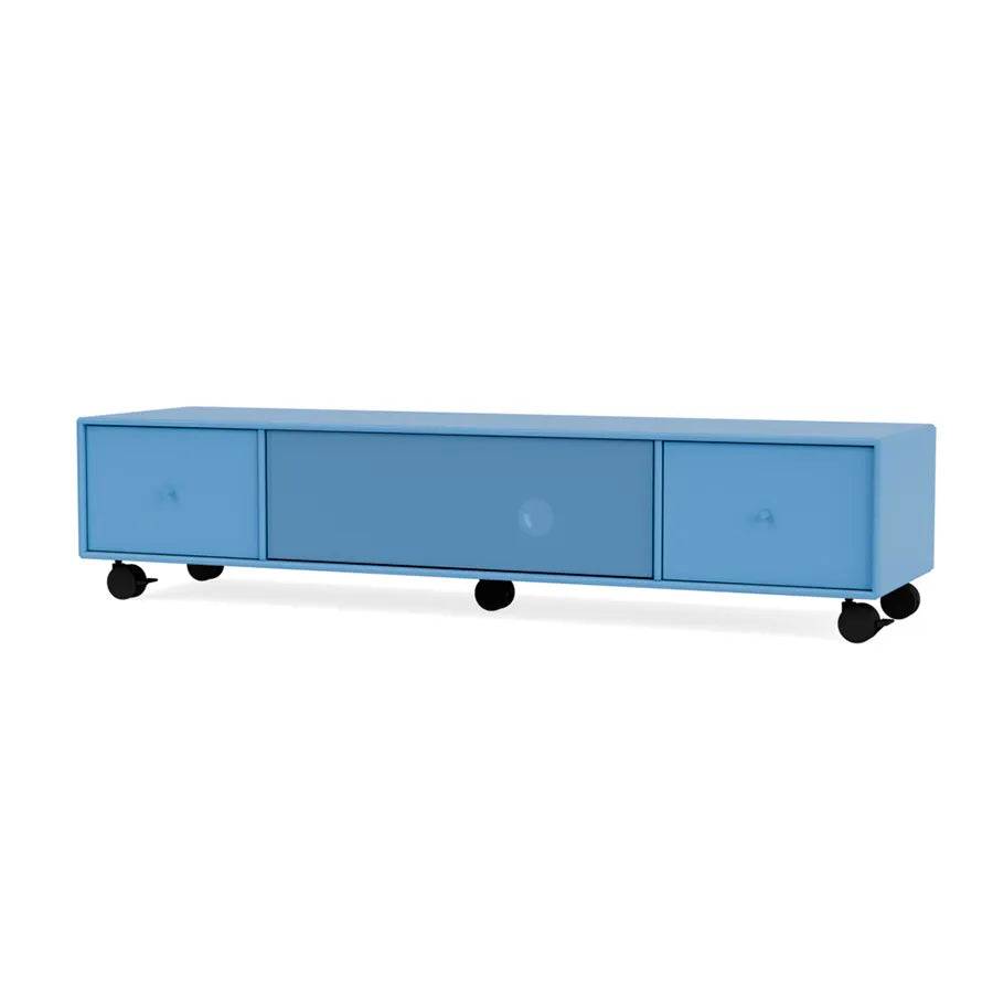 TV & Sound modul Octave II, VI18 medium, inkl. hjul fra Montana Azure - Jacobsen Plus