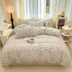 3-delat set med vintagemotiv och blommigt motiv, inkluderar 2 örngott + 1 påslakan - Multifärgad (150cm*200cm,180cm*200cm,200cm*200cm,220cm*240cm,135cm*200cm,200cm*230cm,160cm*220cm)