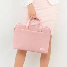 Damer 13,3"/14"/15,6" Laptopväska Handväska Casual Business Portfölj A4-filhållare Laptop/dator/axelväska Ins/Y99k Style Portabel Dam/Män/Flicka/Pojke - Rosa (Lämplig för 13,3-14 tums bärbara datorer,Lämplig för 15,6-tums bärbar dator)