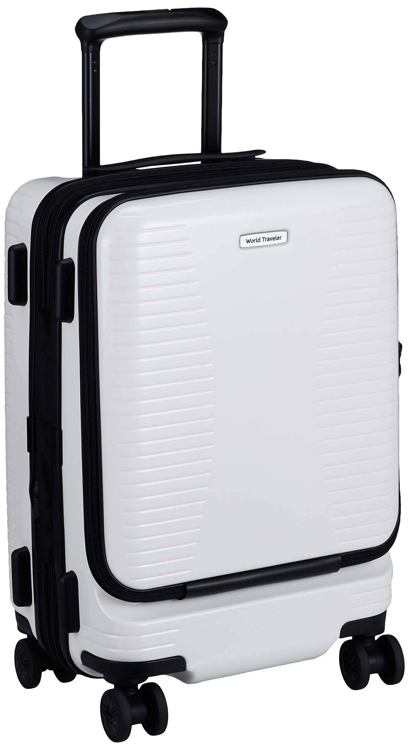 Suitcase Plymouth Expandable with caster stopper allowed 35L White [World Traveler] Carry-on 3.7kg vit