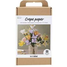 Crepepapir papirblomster DIY sæt