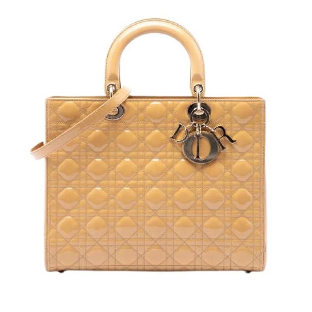 Dior Vintage Pre-owned Lady Håndtaske - Vintage - Dame - Beige - ONE SIZE - Uld