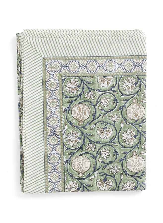 Bordsduk Tangier Pomegranate Green 150x230 cm - Chamois