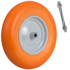 Tubeless trillebørhjul 4.00-8 orange og hvid