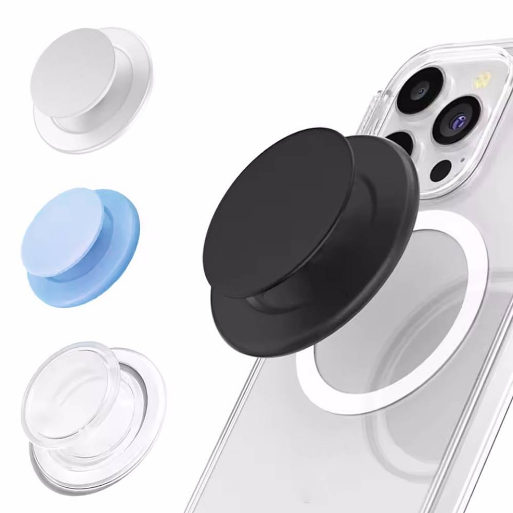 Magnetic Folding Mobile Phone Grip Holder Socket Pocket Support for Magsafe IPhone Mac Samsung Safe Ring Finger Expanding Stand