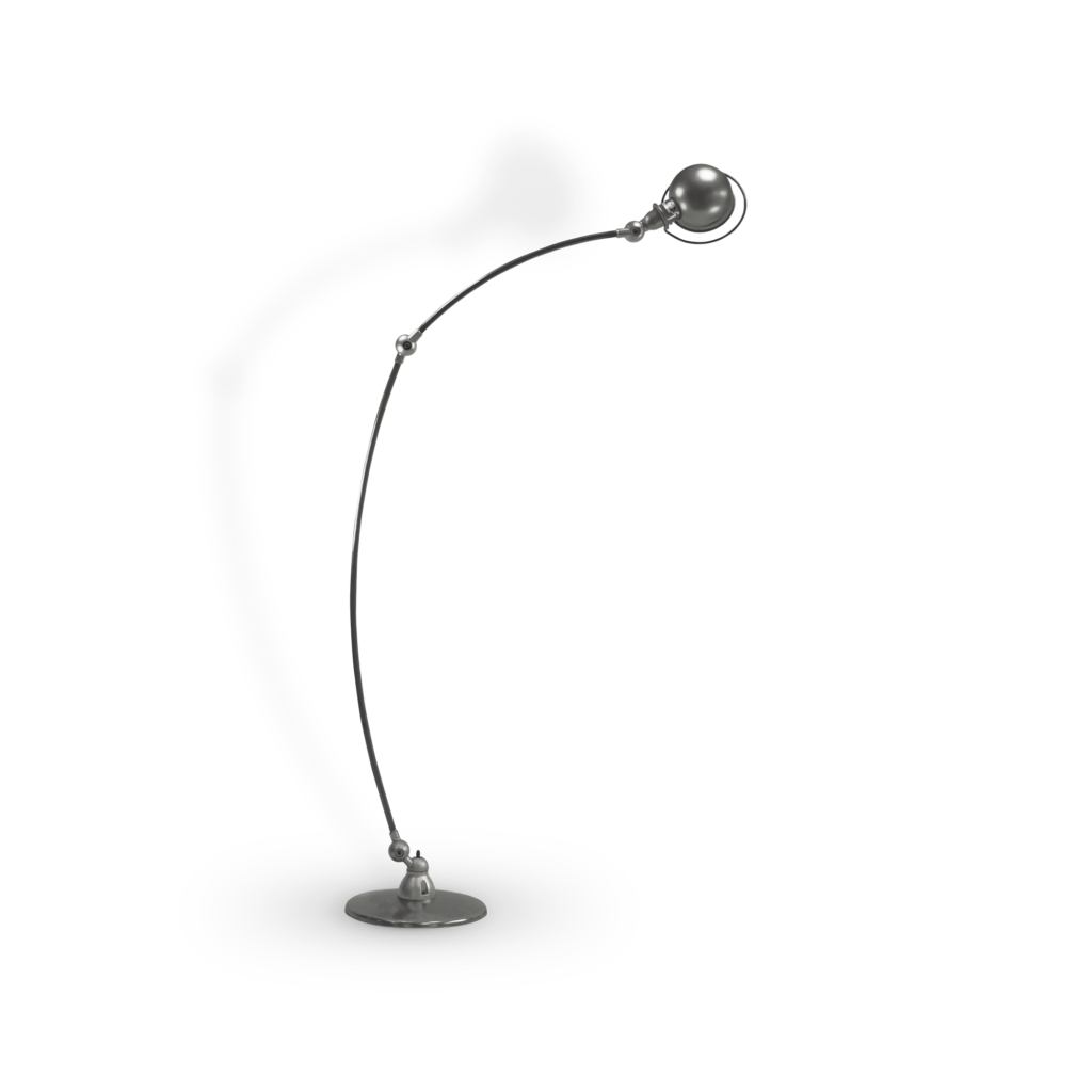 Loft C1260I gulvlampe fra Jieldé - Mouse grey / Blank