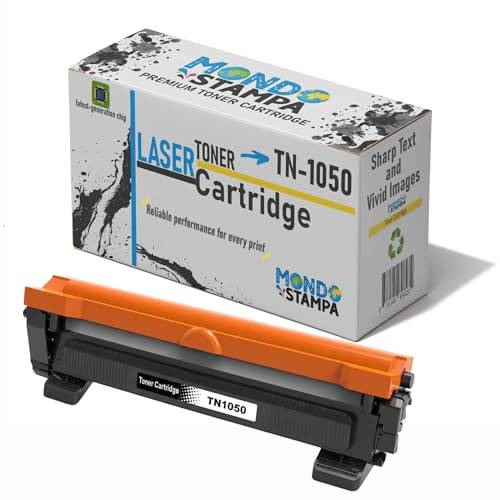 Mondo Stampa - TN1050 kompatibla tonerkassetter för Brother TN-1050 för DCP-1612W DCP-1510 DCP-1512 DCP-1610W för MFC-1910W MFC-1810 för HL-1210W HL-1212W HL-1110 HL-12110 HL-1212W HL-1110 HL-12110