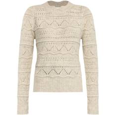 MARANT ÉTOILE - mönsterstickad tröja - dam - angora - 38 - Neutral