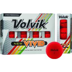 Volvik VIVID Golfbälle, red