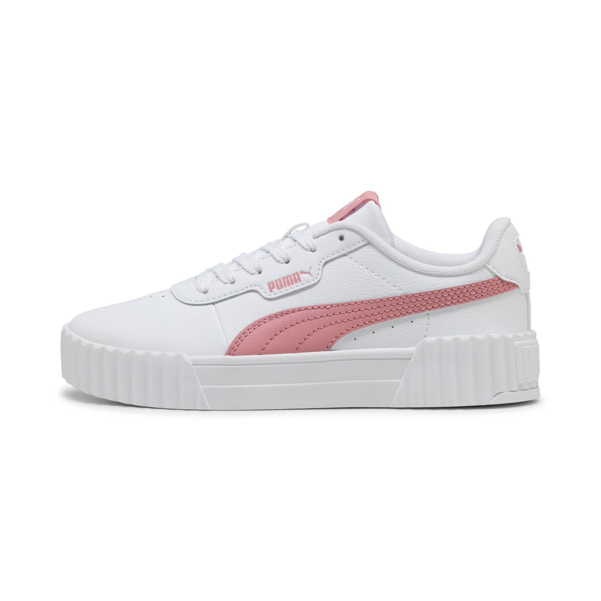 PUMA Carina 3.0 Sneakers Youth, Shoes, White/Dusky Rosewood, 37.5