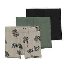 Name It Boxershorts - Noos - NmmTights - 3-pak - Peyote - Name It - 4 år (104) - Boxershorts