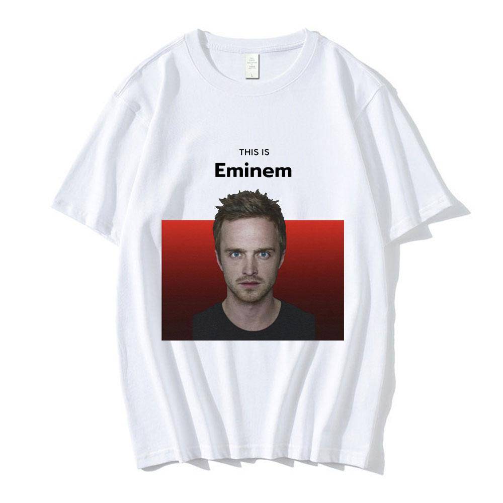 Breaking Bad T-shirt Rolig This Is Eminem Jesse Pinkman Meme Grafiska T-shirts Herr Dam Retro Vintage Bomulls-T-shirts cm black