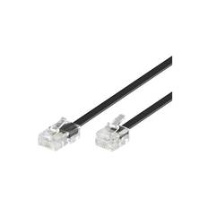 MicroConnect Modularkabel RJ12-RJ45, 6P/6C-8P/6C, 0,9M - Svart