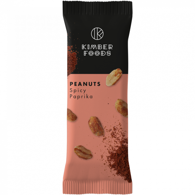 Kimber Foods nøddesnacks Peanuts Spicy Paprika 40g