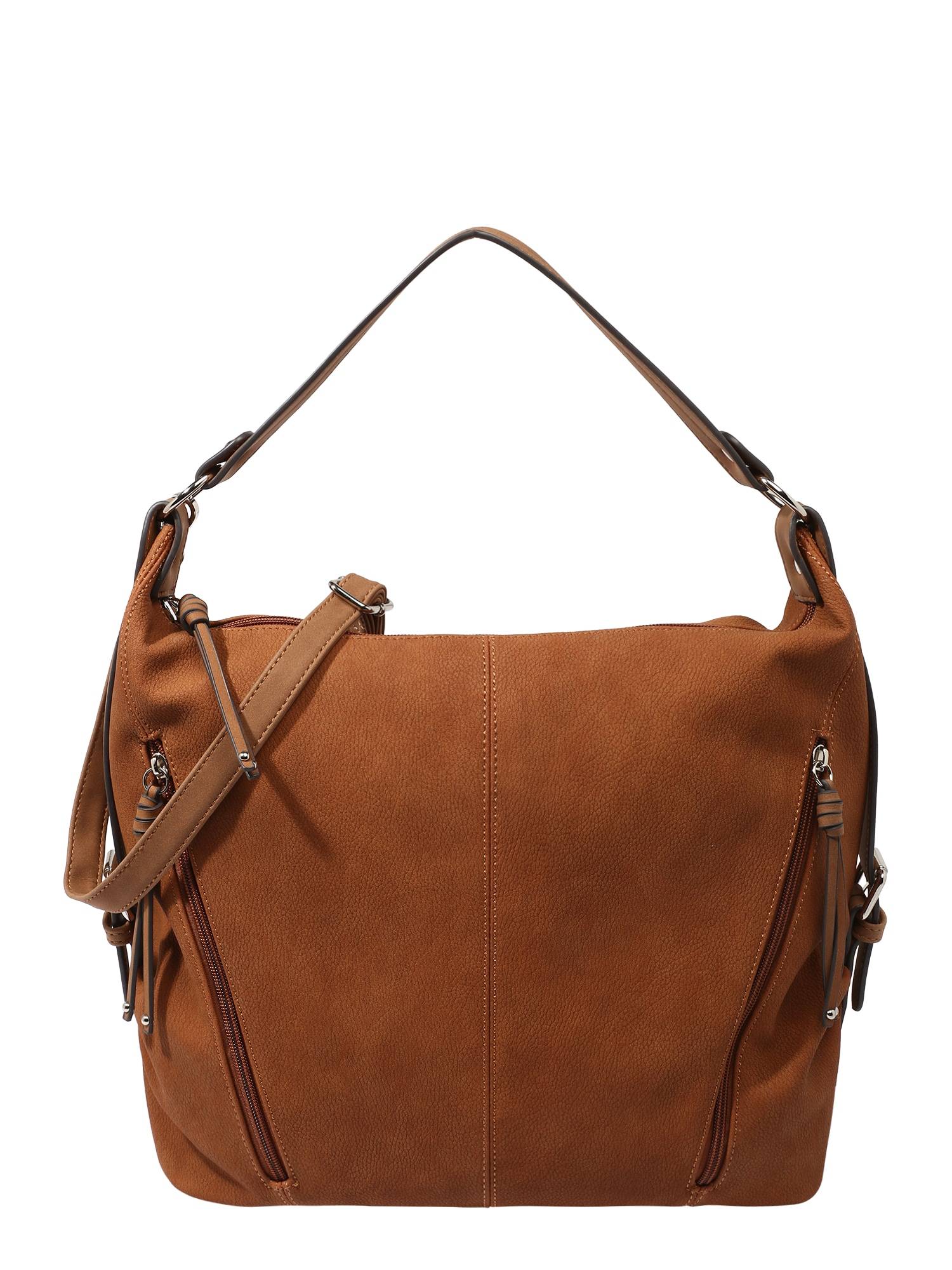 TOM TAILOR Skuldertaske 'Caia'  cognac