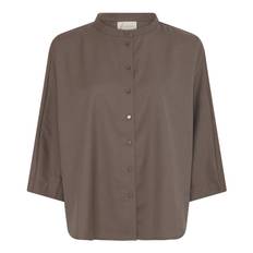 Seoul Short Wool Shirt, walnut