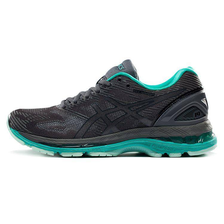Asics Gel-Nimbus 19 Lite Show Löparskor Dam sneakers Svart Grön T7C8N-9590 cm