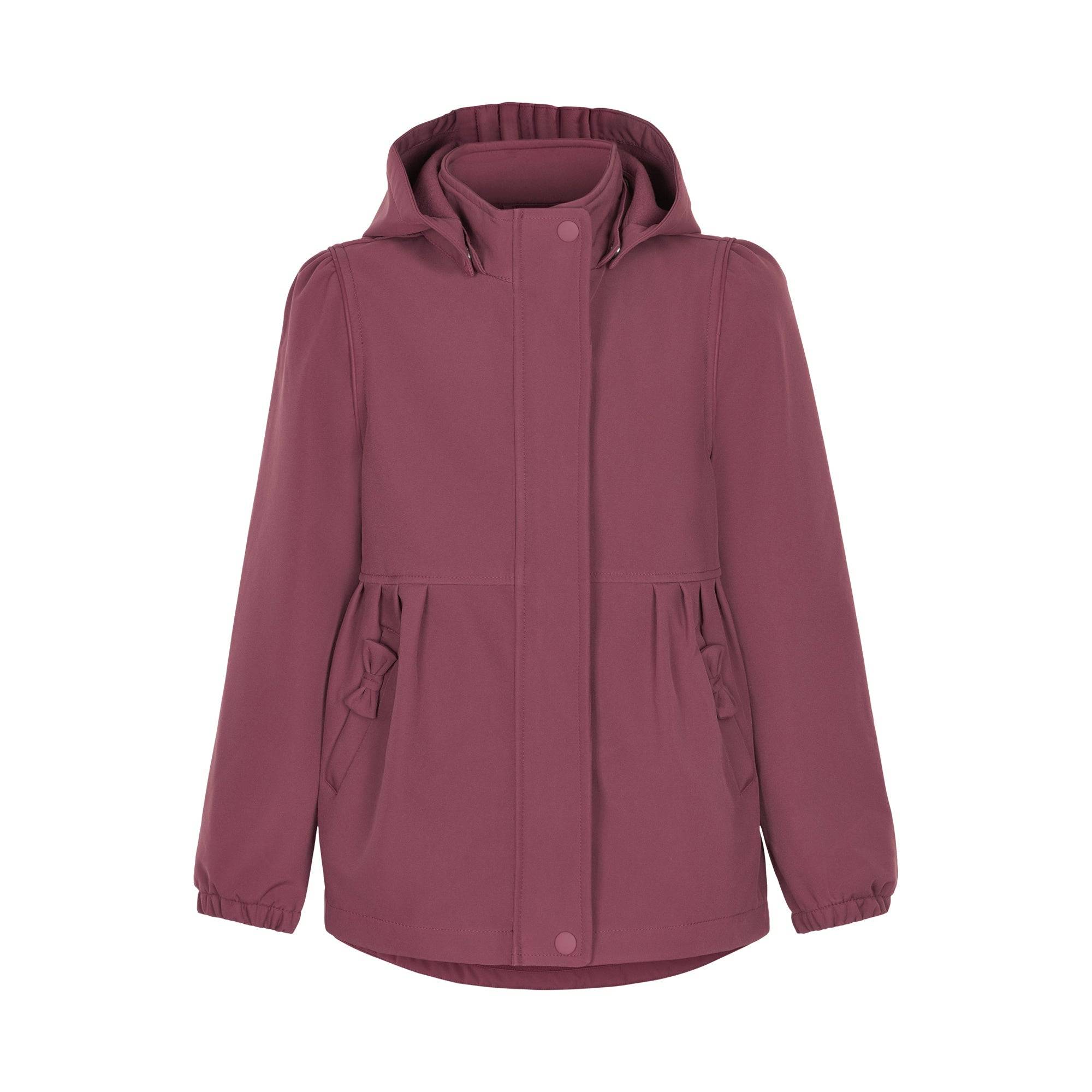 Gro Softshell Jakke - Violet Flower - 6Y/116cm