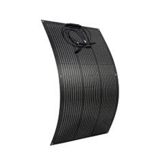Aysolar 100W 12V flexibel solpanel ETFE Monokristallin Solmodul för marin RV Camping Trailer Båt Hytt Skåpbil Bil 12V Batterier och oregelbundna ytor
