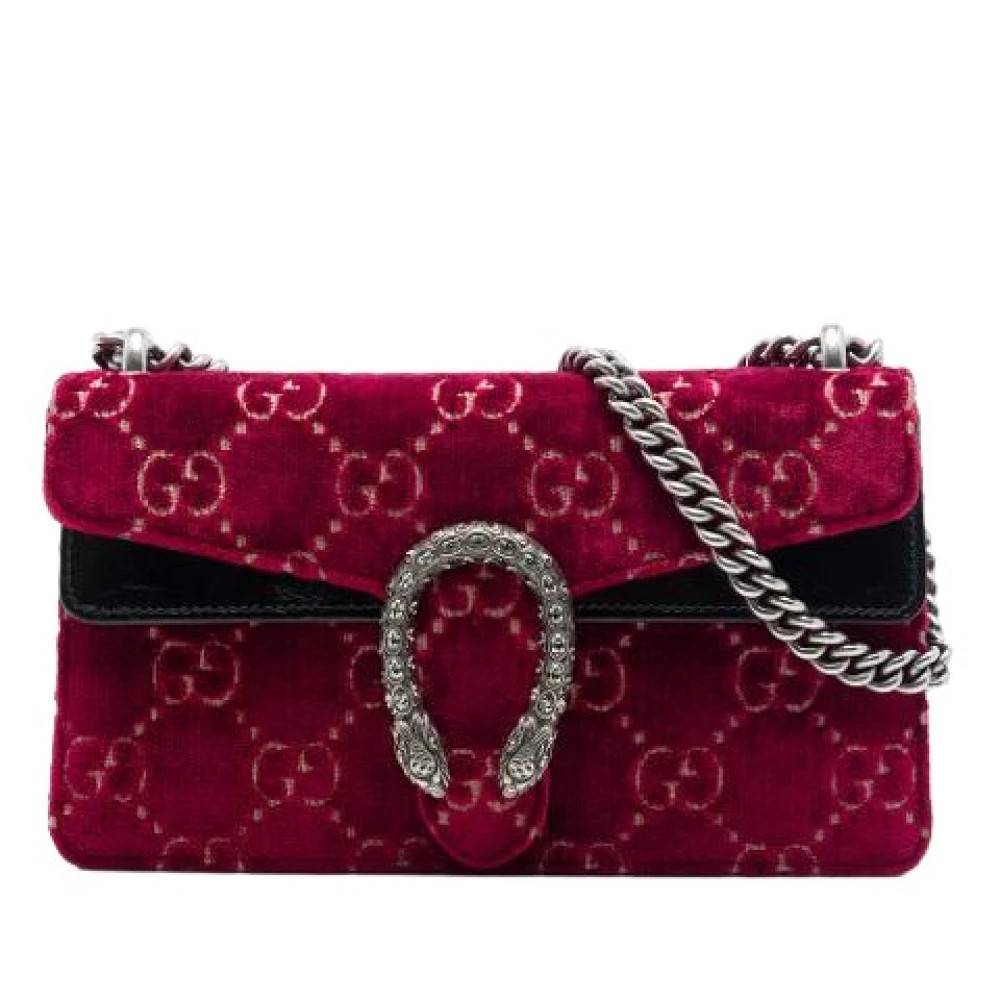 Gucci Vintage Pre-owned Laeder gucci-tasker - Vintage - Dame - Rød - ONE SIZE -