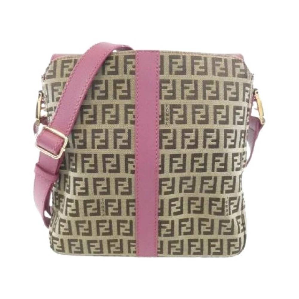 Fendi Vintage - Pre-owned Canvas Shoulder Bag Vintage - Dam - ONE Size -
