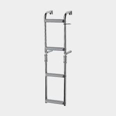 Fällbar badstege Plastimo, rostfritt stål, 90º, 6 steg (3+3), 133.5 cm, 29 cm