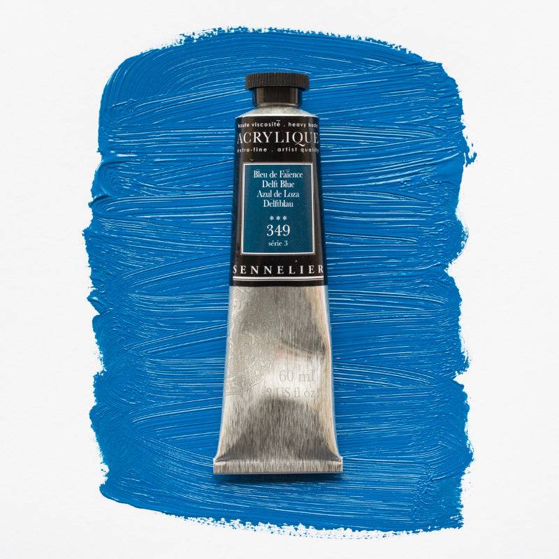 Sennelier Artist Acrylique Akrylfärg 60 ml Delft Blue S3 349 (3F)