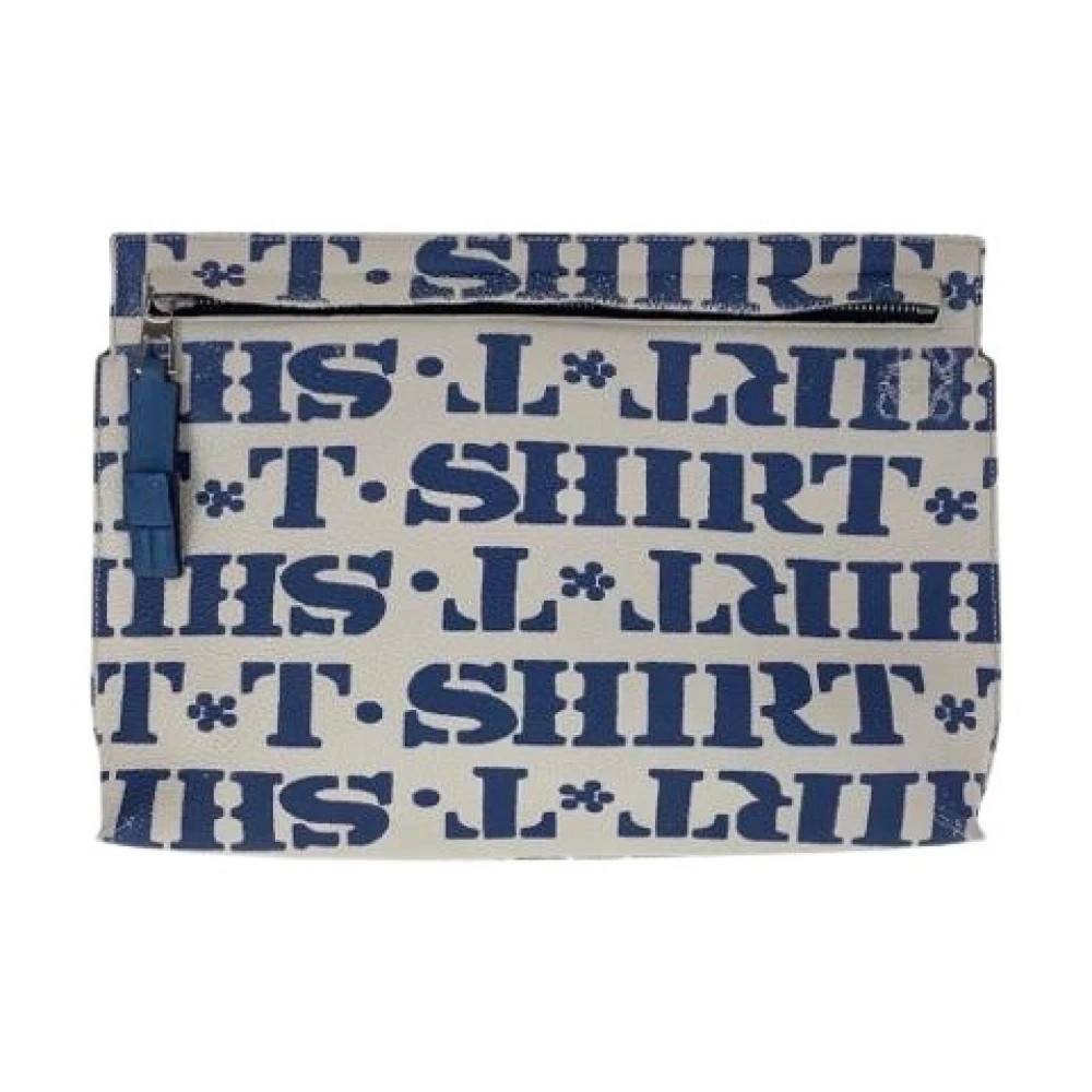 Loewe Pre-owned Pre-owned Clutch Taske - Vintage - unisex - Blå - ONE SIZE - Læder
