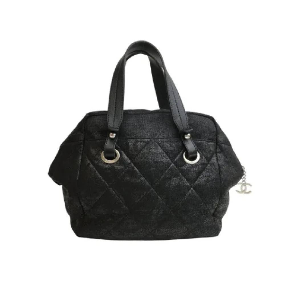Chanel Vintage Pre-owned Stof hndtasker - Vintage - Dame - Sort - ONE SIZE - Tyl