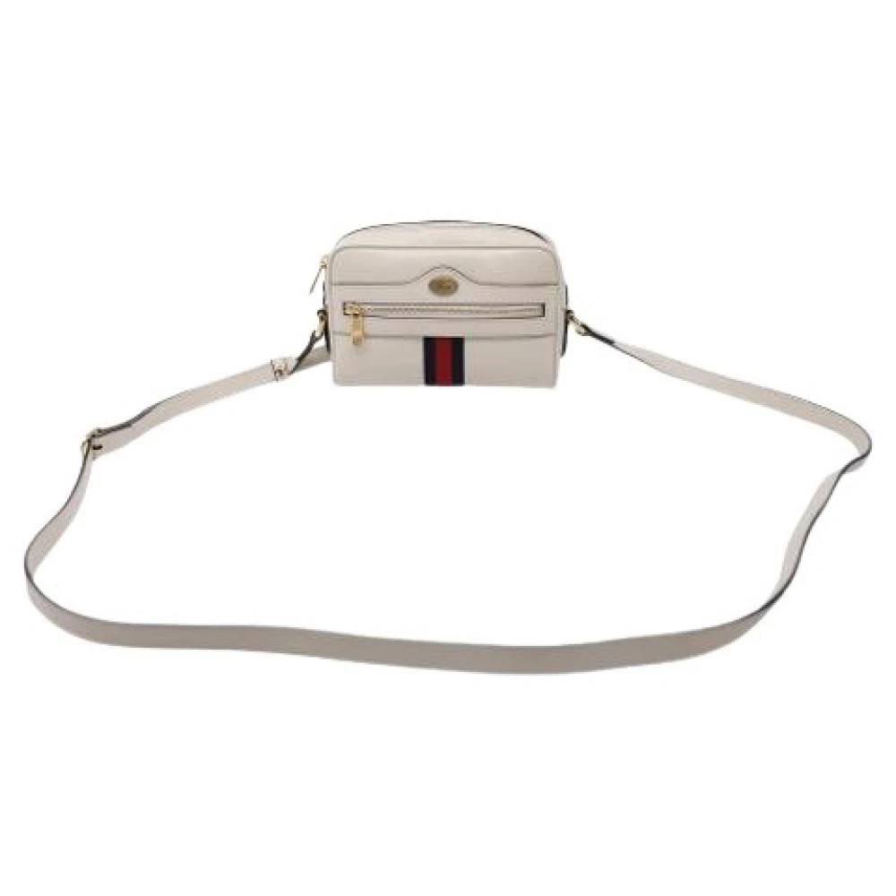 Gucci Vintage Pre-owned Ophidia Mini Crossbody Bag - Vintage - Dame - Hvid - ONE SIZE - Læder