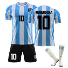 VM 1986 Argentina Maradona nr. 10 Retro Fodboldtrøje se-WELLNGS