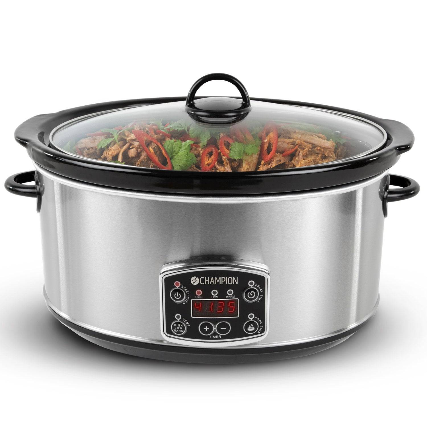 Champion Slowcooker 6,5L 320W SC210 – Rostfri