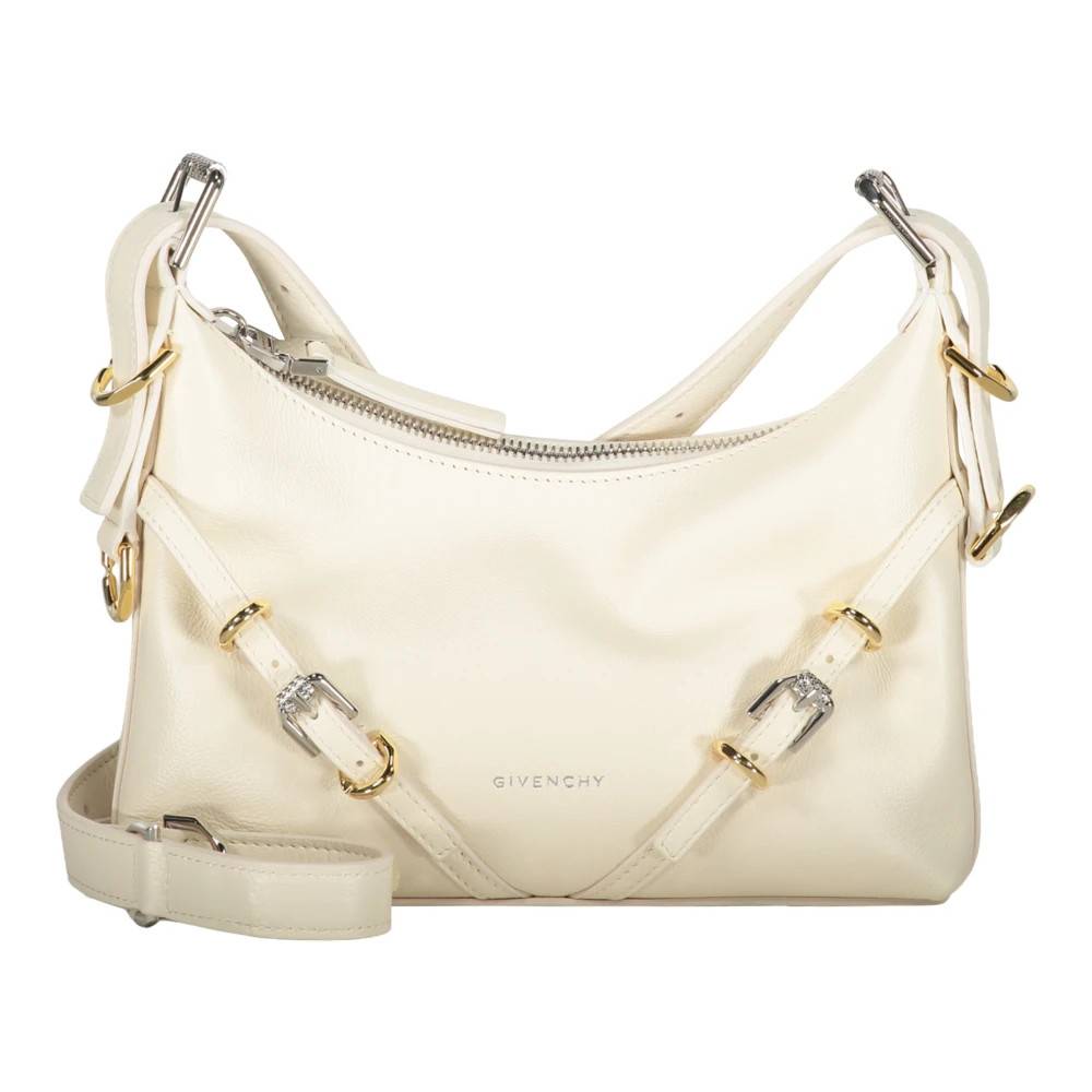Givenchy Læder Skuldertaske - Tasker - Dame - Beige - ONE SIZE - Uld