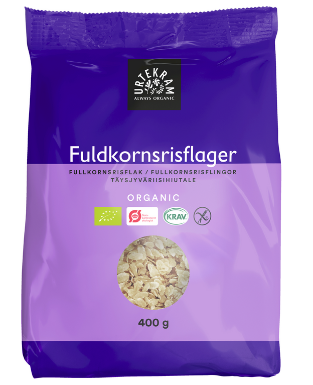 Urtekram Fuldkorns Risflager, Økologiske - 400 g Bedst før 28/4-26