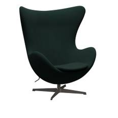 Fritz Hansen - 3316 Ägget, Christianshavn 1161 Warm graphite - Fåtöljer - Arne Jacobsen - Metall/Skum