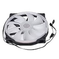 200 Mm ARGB-fodralfläkt - Silent Aulic Bea PC-fläkt med 4PIN PWM, Hög Volym, RGB-ljussynkronisering - Idealisk för Datorfodralkylning och Förbättring Av PC-tetik