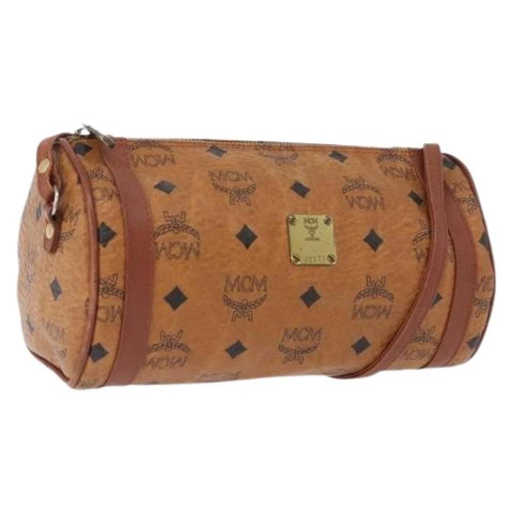 MCM Pre-owned Pre-owned Plastic Skuldertaske - Vintage - Dame - Brun - ONE SIZE - Uld