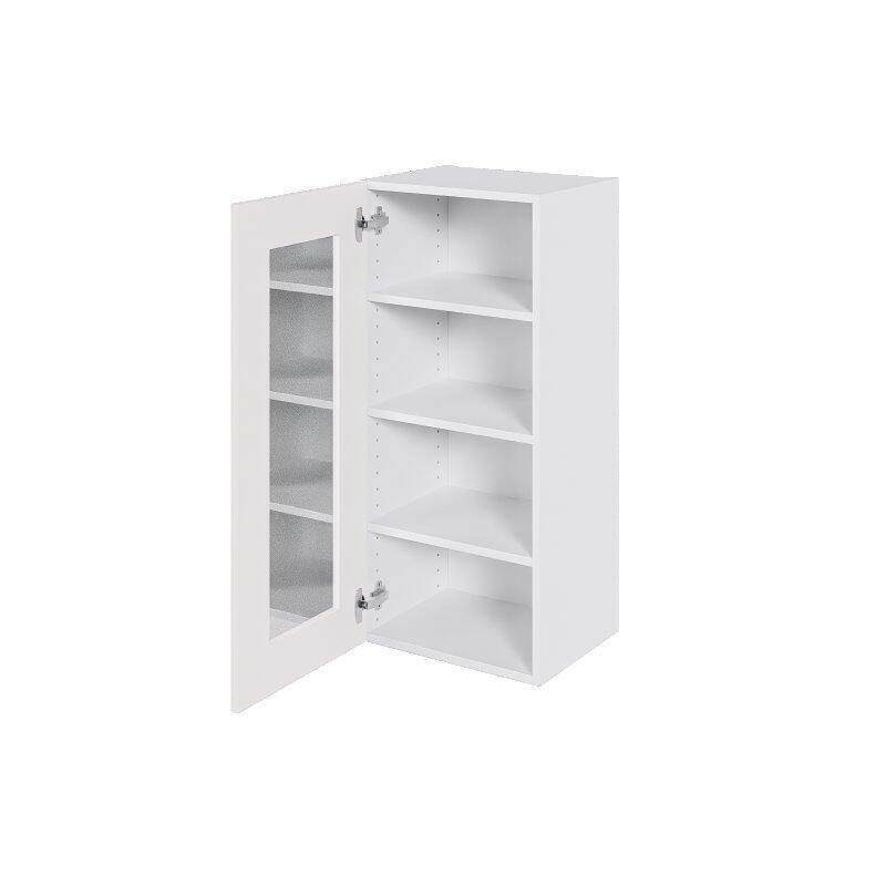 Multi-Living høje overskabe - Vitrineskab med klar glas.