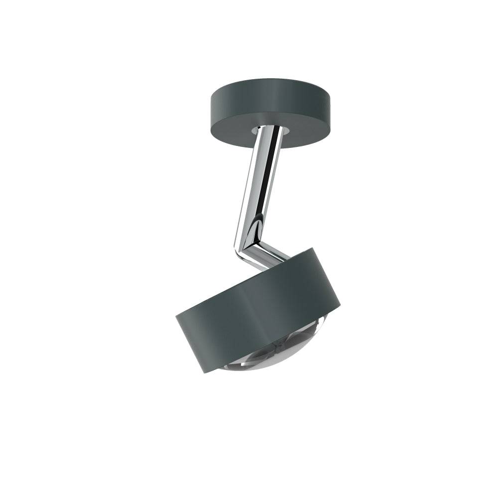 Puk Maxx Next væg loftlampe Top-Light - Mat antracit / krom