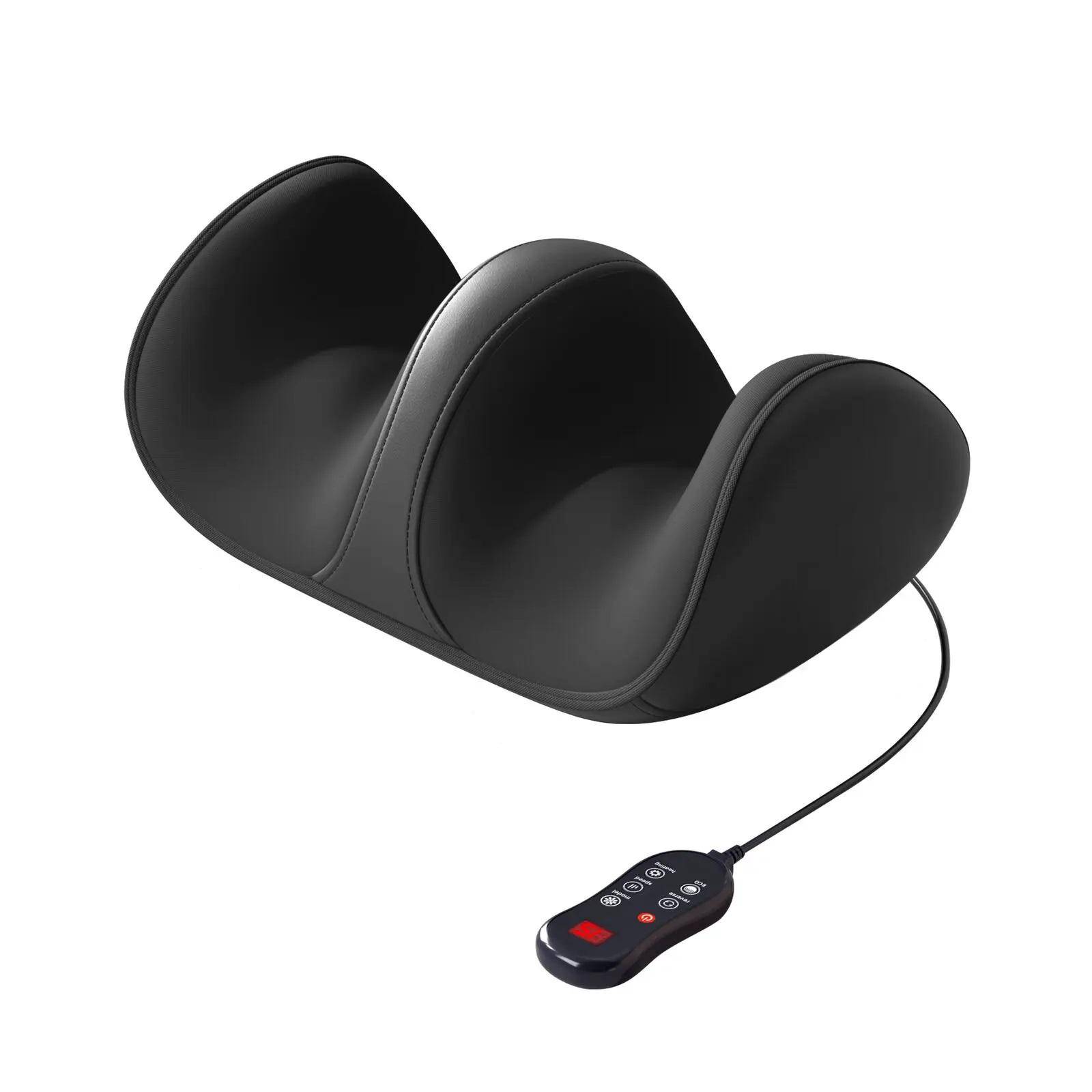 3D Shiatsu Fotmassage för Cirkulation Avkoppling, Fotmassageapparat med Djupgående Knådning & Värme, Vadmassage för Vänner Älskare US Plug grå